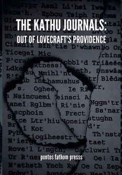 portada The Kathu Journals: Out of Lovecraft's Providence (en Inglés)