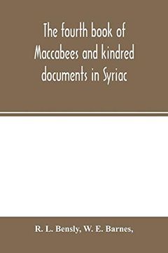 portada The Fourth Book of Maccabees and Kindred Documents in Syriac (en Inglés)
