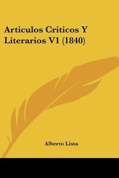 portada Articulos Criticos y Literarios v1 (1840)