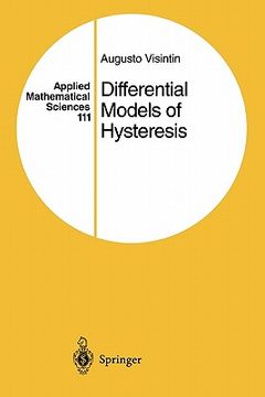 portada differential models of hysteresis (en Inglés)