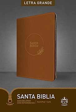portada Santa Biblia Rvr60, Edición Zíper con Referencias, Letra gra (in Spanish)