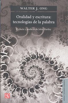 portada Oralidad y Escritura Tecnologias de la Palabra (in Spanish)