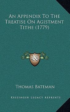 portada an appendix to the treatise on agistment tithe (1779) (en Inglés)
