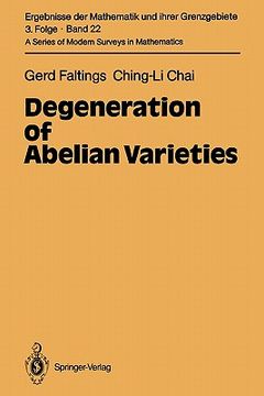 portada degeneration of abelian varieties (en Inglés)