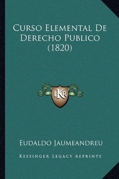 portada Curso Elemental de Derecho Publico (1820)