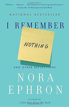 portada I Remember Nothing: And Other Reflections (in English)
