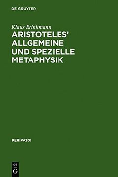 portada aristoteles' allgemeine und spezielle metaphysik (en Inglés)