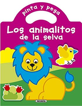 portada Pinta y Pega los Animalitos de la Selva (in Spanish)