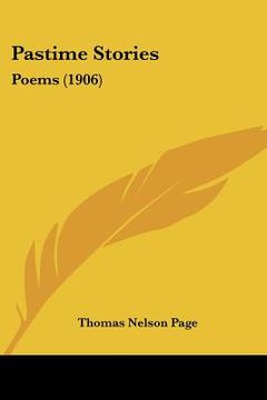 portada pastime stories: poems (1906) (in English)