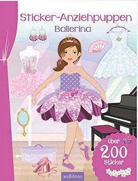 portada Sticker-Anziehpuppen Ballerina Über 200 Sticker (en Alemán)