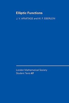 portada Elliptic Functions Hardback (London Mathematical Society Student Texts) (en Inglés)