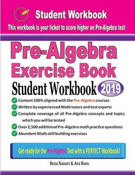 portada Pre-Algebra Exercise Book: Student Workbook (in English)
