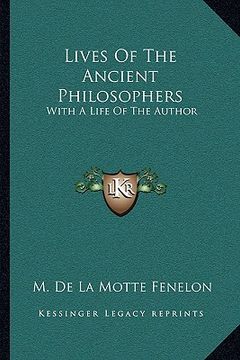portada lives of the ancient philosophers: with a life of the author (in English)