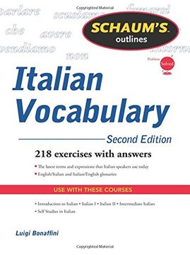 portada Schaum's Outline of Italian Vocabulary, Second Edition (Schaum's Outlines) (in English)