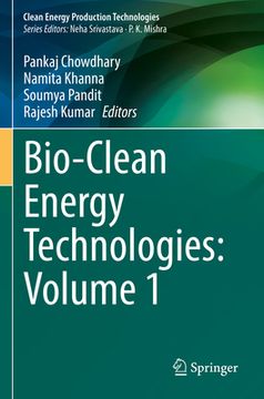 portada Bio-Clean Energy Technologies: Volume 1 (en Inglés)