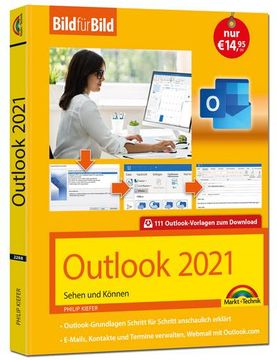 portada Outlook 2021 Bild für Bild Erklärt. Komplett in Farbe. Outlook Grundlagen Schritt für Schritt (en Alemán)