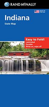 portada Rand Mcnally Easy to Fold: Indiana State Laminated map (in English)
