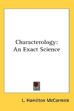 portada characterology: an exact science (en Inglés)