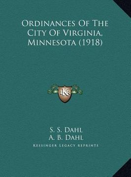 portada ordinances of the city of virginia, minnesota (1918)