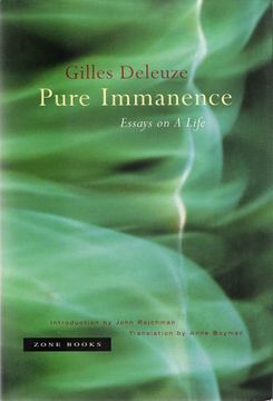 portada Pure Immanence: Essays on a Life (Zone Books) (en Inglés)