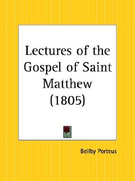 portada lectures of the gospel of saint matthew (en Inglés)
