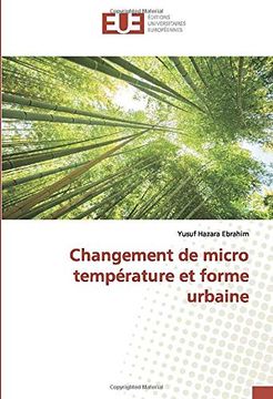 portada Changement de Micro Température et Forme Urbaine (en Francés)