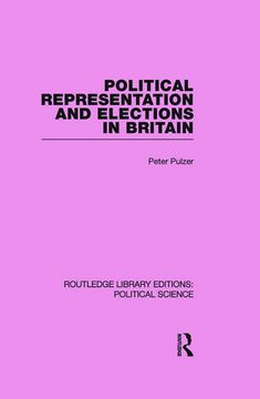 portada Political Representation and Elections in Britain (en Inglés)