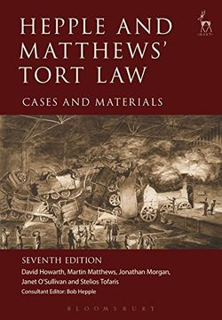 portada Hepple and Matthews' Tort Law: Cases and Materials