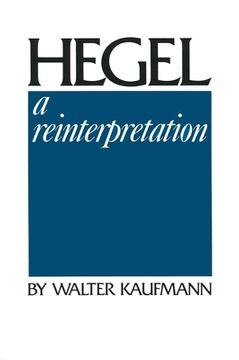 portada Hegel: A Reinterpretation (en Inglés)