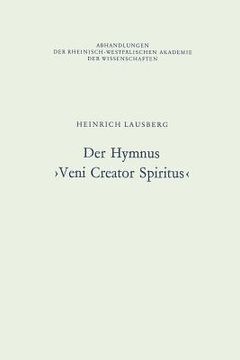 portada Der Hymnus >Veni Creator Spiritus (en Alemán)