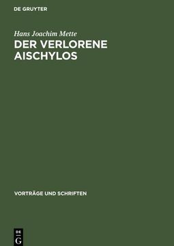 portada Der Verlorene Aischylos (en Alemán)