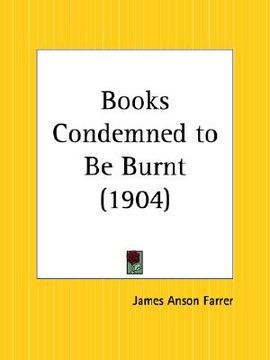 portada books condemned to be burnt (en Inglés)