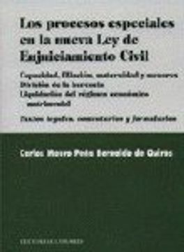 portada Los procesos especiales en la nueva ley de enjuiciamiento civil (in Spanish)