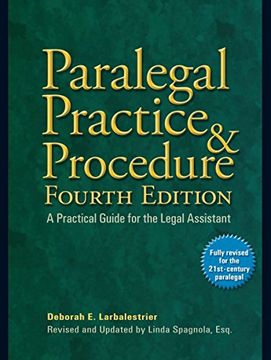 portada Paralegal Practice & Procedure: A Practical Guide for the Legal Assistant (en Inglés)