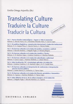 portada Translating Culture; Traduire la Culture; Traducir la Cultura