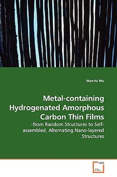 portada metal-containing hydrogenated amorphous carbon thin films