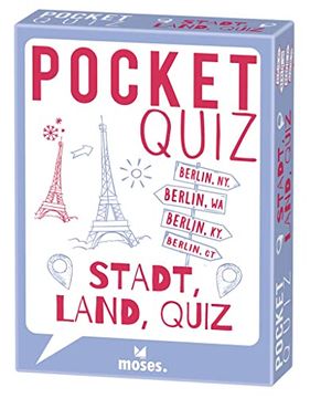 portada Moses. Pocket Quiz Stadt Land Quiz | das Wissensspiel mit 150 Fragen Rund um Kuriose Fakten aus Aller Welt | für Kinder ab 12 Jahren und Erwachsene (en Alemán)