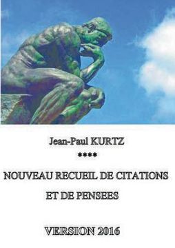 portada Nouveau recueil de citations et de pensées - Version 2016 (in French)