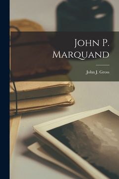 portada John P. Marquand (en Inglés)