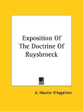 portada exposition of the doctrine of ruysbroeck (in English)