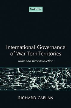 portada international governance of war-torn territories: rule and reconstruction (en Inglés)