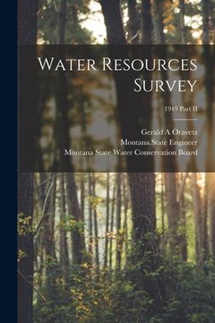 portada Water Resources Survey; 1949 Part II (en Inglés)