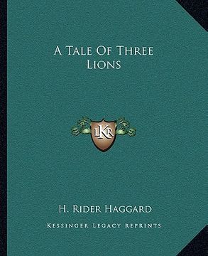 portada a tale of three lions (in English)