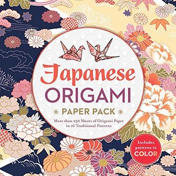 portada Japanese Origami Paper Pack: More Than 250 Sheets of Origami Paper in 16 Traditional Patterns (en Inglés)