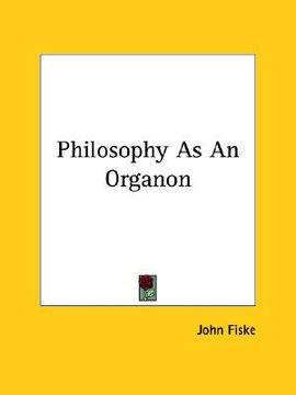 portada philosophy as an organon (en Inglés)