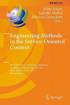 portada engineering methods in the service-oriented context (en Inglés)