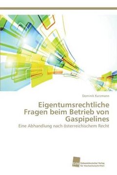portada Eigentumsrechtliche Fragen beim Betrieb von Gaspipelines (German Edition)