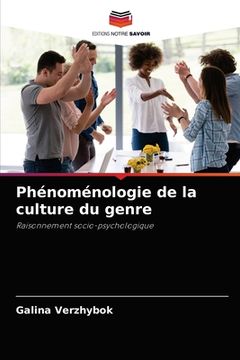 portada Phénoménologie de la culture du genre (en Francés)