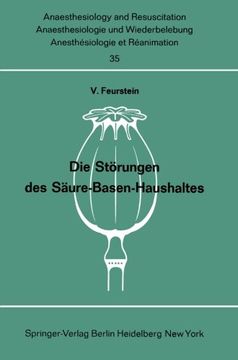 portada Die Störungen Des Säure-basen-haushaltes (anaesthesiologie Und Intensivmedizin Anaesthesiology And Intensive Care Medicine) (german Edition) (en Alemán)
