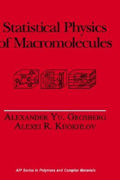 portada statistical physics of macromolecules (en Inglés)